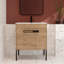 Meuble-lavabo simple 30,34 po avec plateau en céramique Crescencio-2132366060