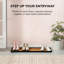 Tapis de démarrage éco-responsable en caoutchouc 14 po x 46 po avec rebords en relief pour chaussures boueuses, outils de jardinage et articles pour animaux domestiques - intérieur / extérieur-1560524788-1485295360