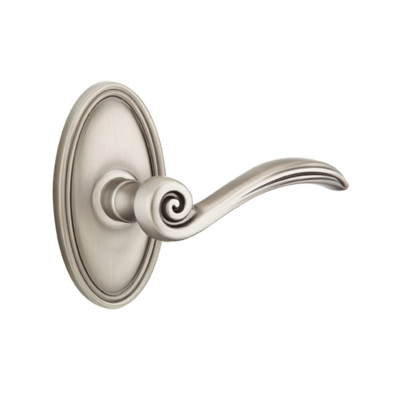 Poignée de porte avec rosette Elan, Gauche, Nickel antique