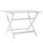Table d'extérieur pliante 43,5 po, matériau en bois résistant aux intempéries