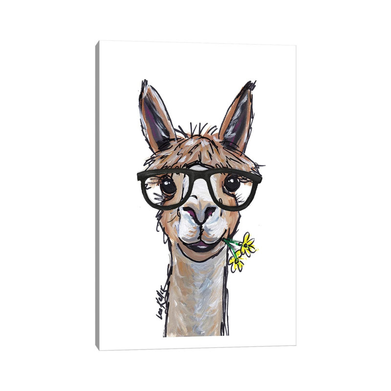 Alpaca - Jose - Wrapped Canvas Print, 20.32 cm H x 30.48 cm W