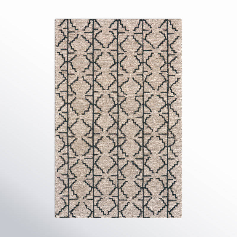 Hand Tufted Wool Indoor Rug, Rectangle 3'6" x 5'6"
