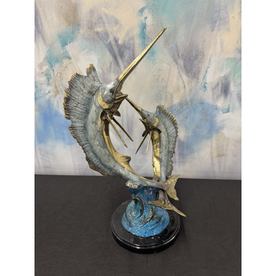 Sculpture en bronze coulé au clair de lune