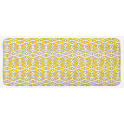 Tapis de cuisine ovale de couleur vive