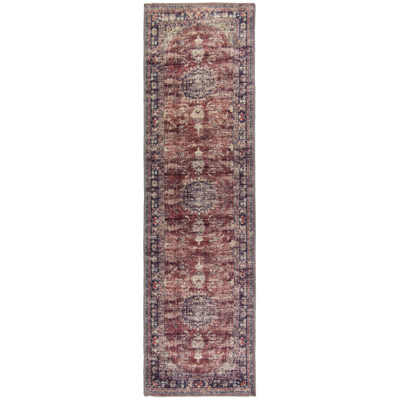 Jeses Oriental Indoor / Outdoor Rug, Runner 2' x 6'