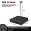 9' X 11' Rectangular Cantilever Umbrella, Counterweights Base Included – Effortlessly Movable by One Person-374529416