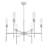 Esme Brushed Nickel 6 Light Chandelier-123223103
