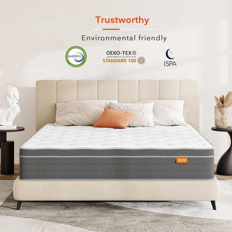 12'' Gel Memory Foam Hybrid Mattress, Full/Double