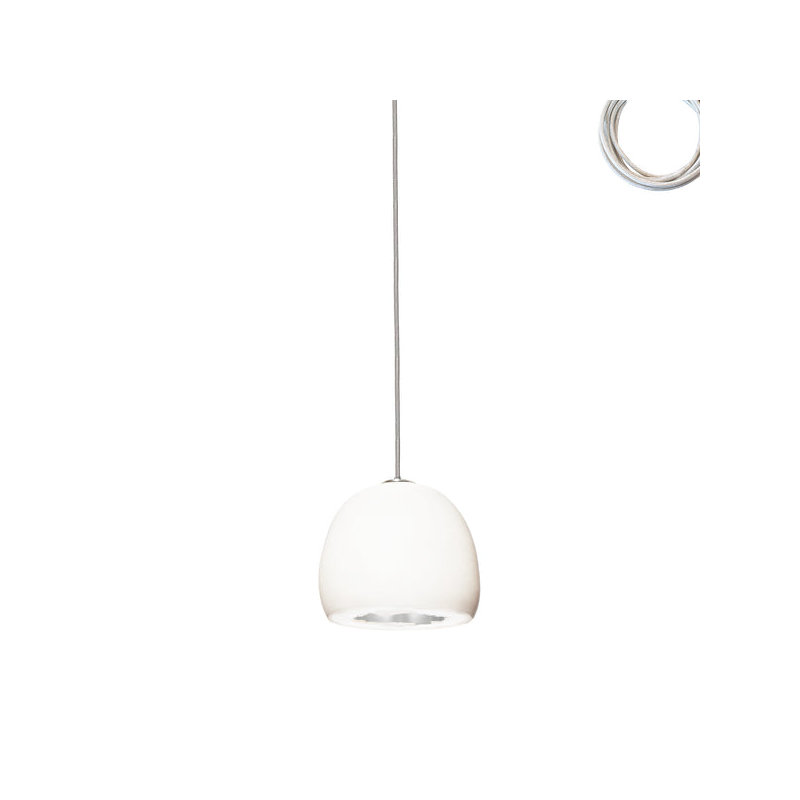 Geode 1 - Light Pendant, Nickel, Matte White/Silver