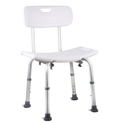Chaise de bain et douche Medline avec capacité de 400 lb, gris