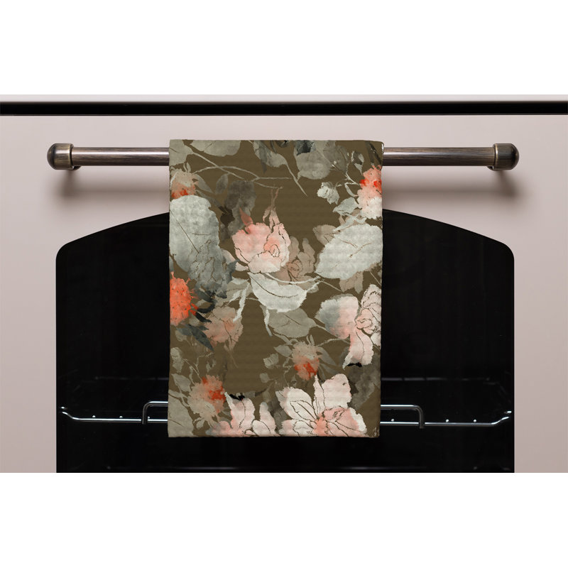 Cotton Floral Tea Towel Kitchen Towel