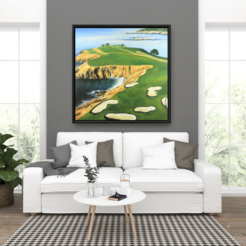 Pebble Beach Golf, reproduction sur toile, H 36 po x l 36 po