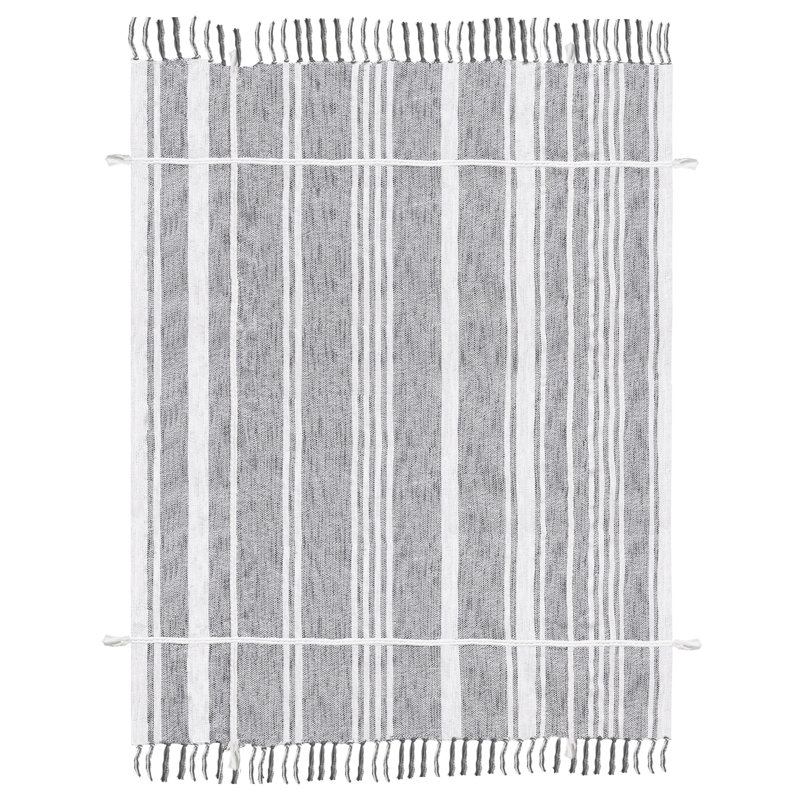 Jeté 100% coton, Gris