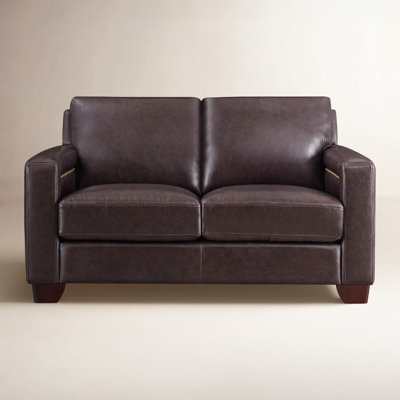 Tryston 60" Genuine Leather Loveseat