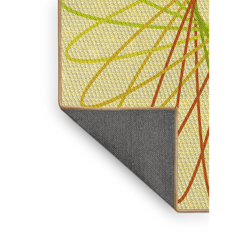 Tapis jaune géométrique, Rectangle 2 pi x 3 pi