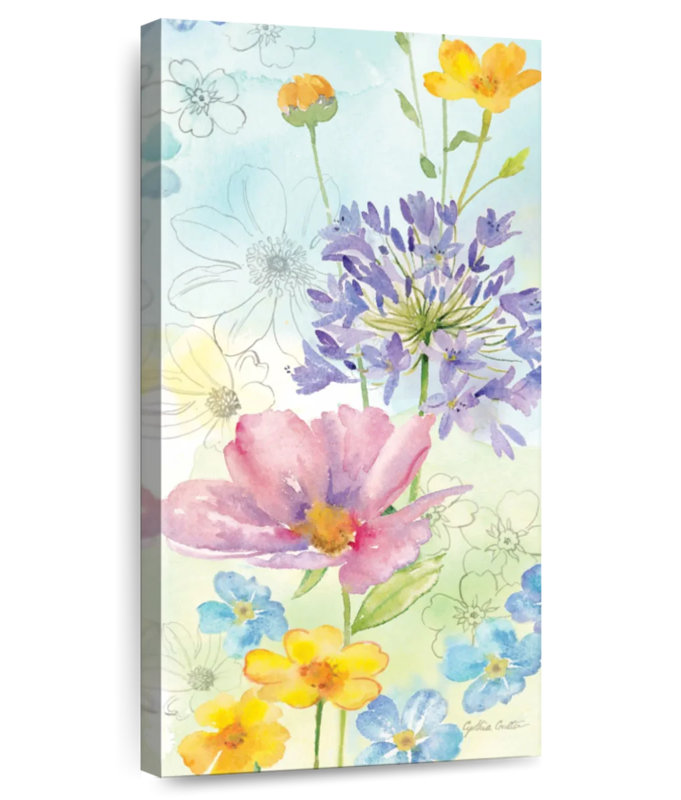 Mélange de fleurs sauvages vertical II, H 54 po x l 27 po