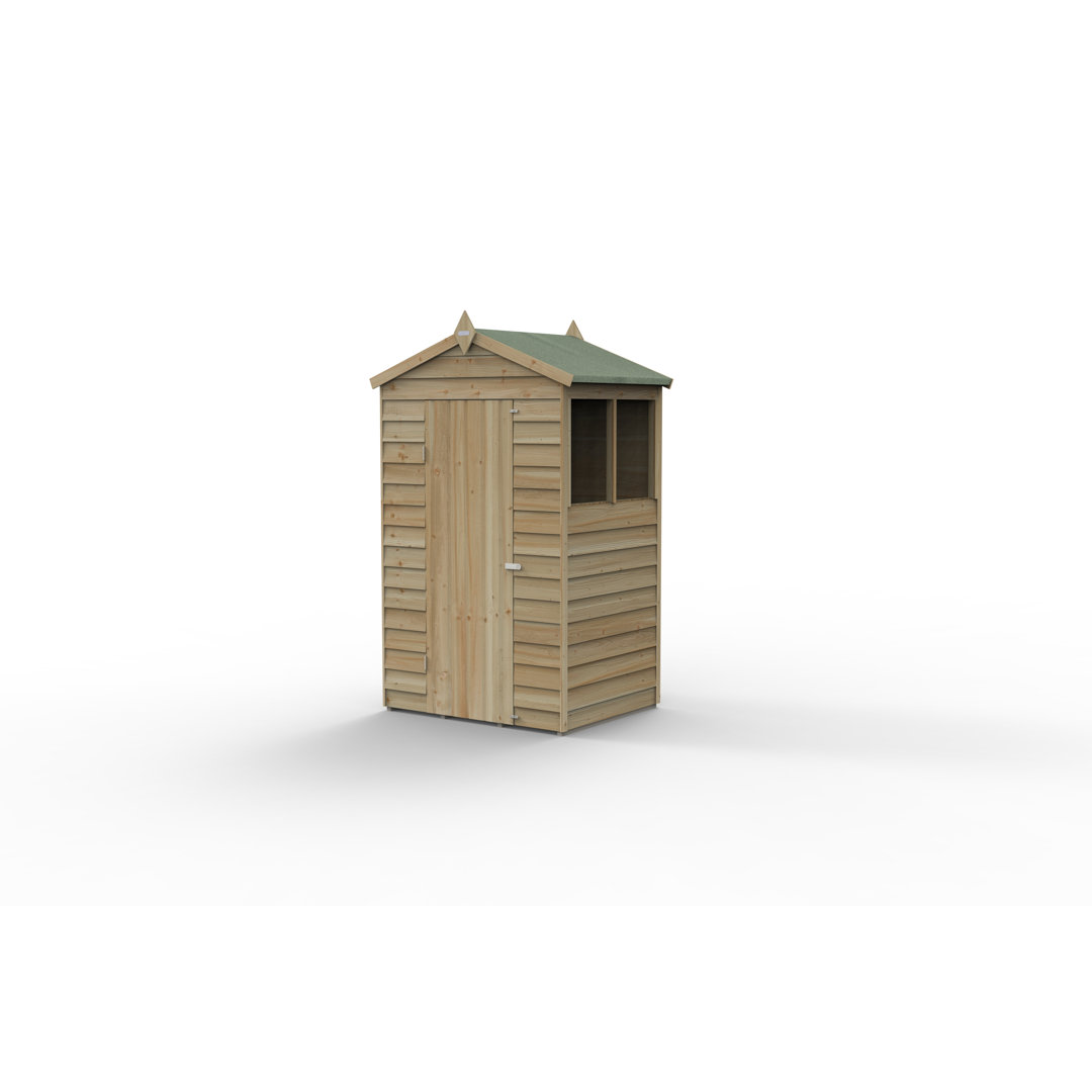 4Life 7x5 Pressure Treated Apex Shed with Installation Service