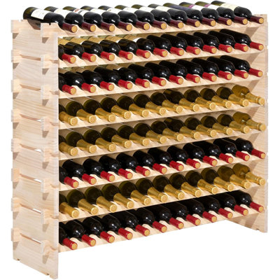 96 Bottle Stackable Modular Wine Rack