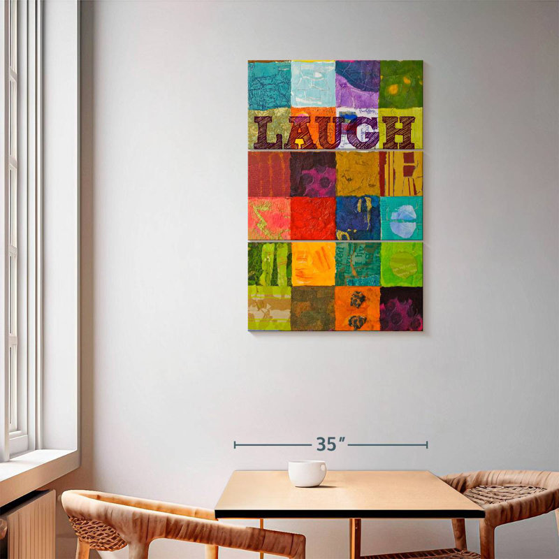 Laugh Patchwork, 57" H x 36" W