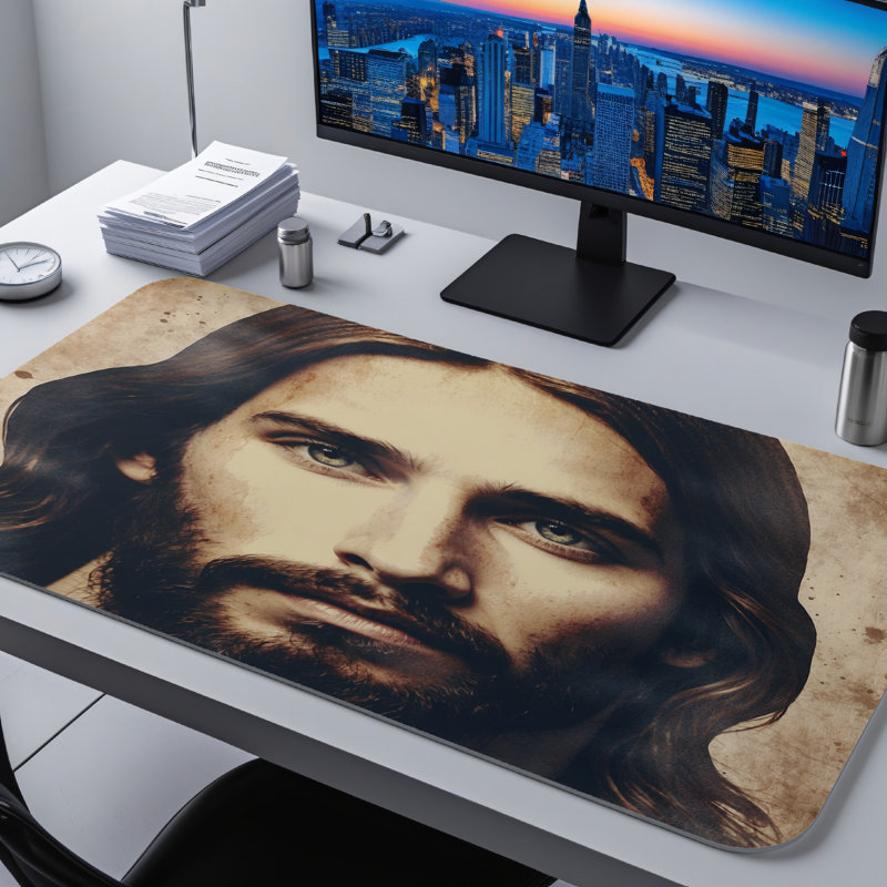 Polyester Desk Pad, 14.4x12.1
