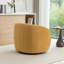 Fauteuil demi-tonneau pivotant en velours Arrun-223861488