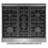 Kostch 30" Gas Range 4.55 Cu.ft. Freestanding Natural Gas Stove with 5 Burners-93528263