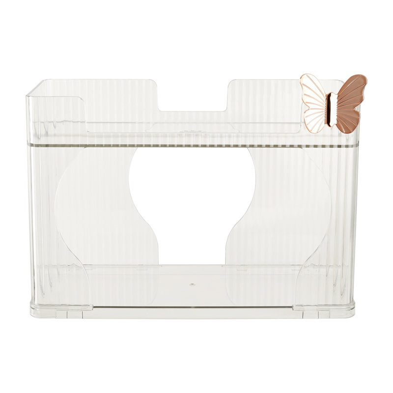 Colum Plastic 2 Compartment Makeup Organiser