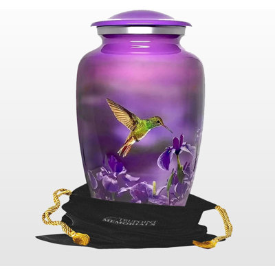 Urns For Human Ashes Adult Female And Male Decorative Burial Urn Funeral Cremation Urns For Women And Men Hummingbird