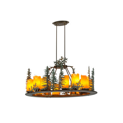 Rustic Lodge 12 - Light Chandelier