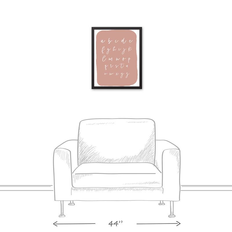 Art encadré ABC Blob, H 21,75 po x l 17,75 po x P 1,75 po