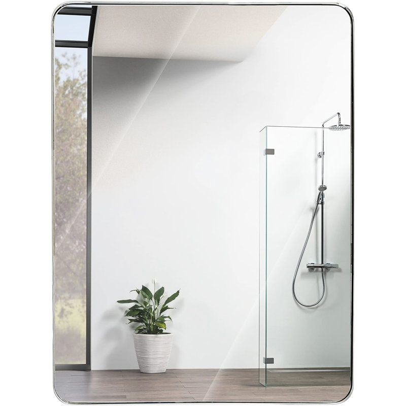 Miroir mural argenté 30X40, Argent argent