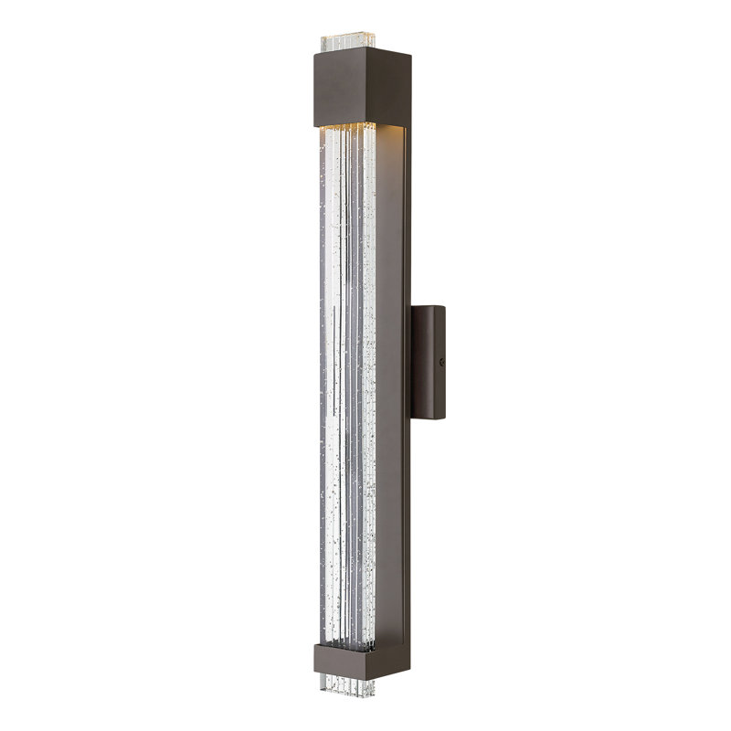 Glacier LED Outdoor Flush Mount, Bronze, 22" H x 4.8" W x 4" D