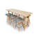 Essential Bar Set with Solid Wood Outer Material