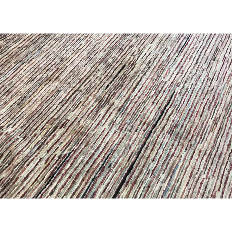 Hand-Knotted High-Quality Gray Area Rug