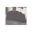 Annalei Regal Velvet Upholstered Bed Frame - Shaped Headboard, Chrome Feet-1288555743-1288555747