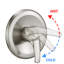 Pomme de douche à main à barre coulissante en acier inoxydable Drillfree 7 main, système de spa à double pomme de douche (valve Roughin incluse)-129525179