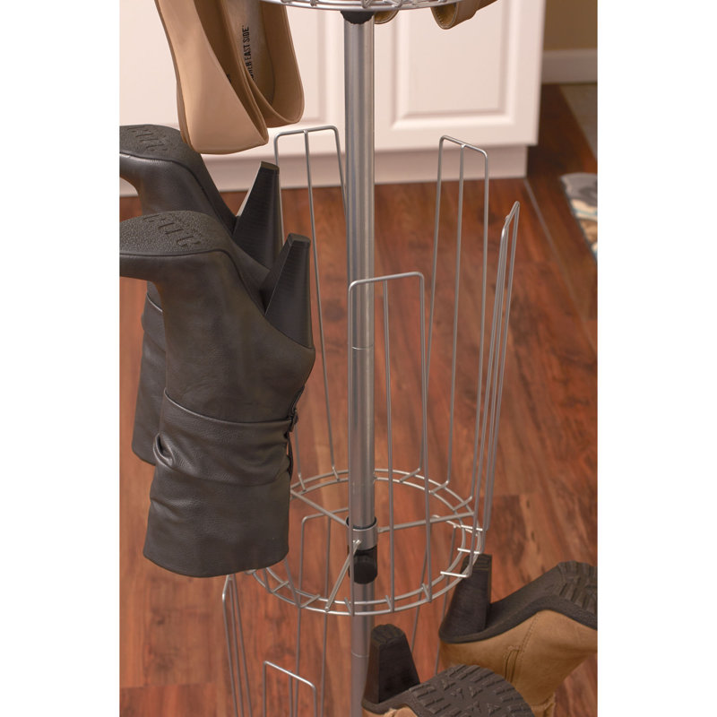 12 Pair Shoe Rack, Silver