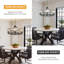 Vallonia 6 Light Dimmable Wagon Wheel Chandelier-154292630