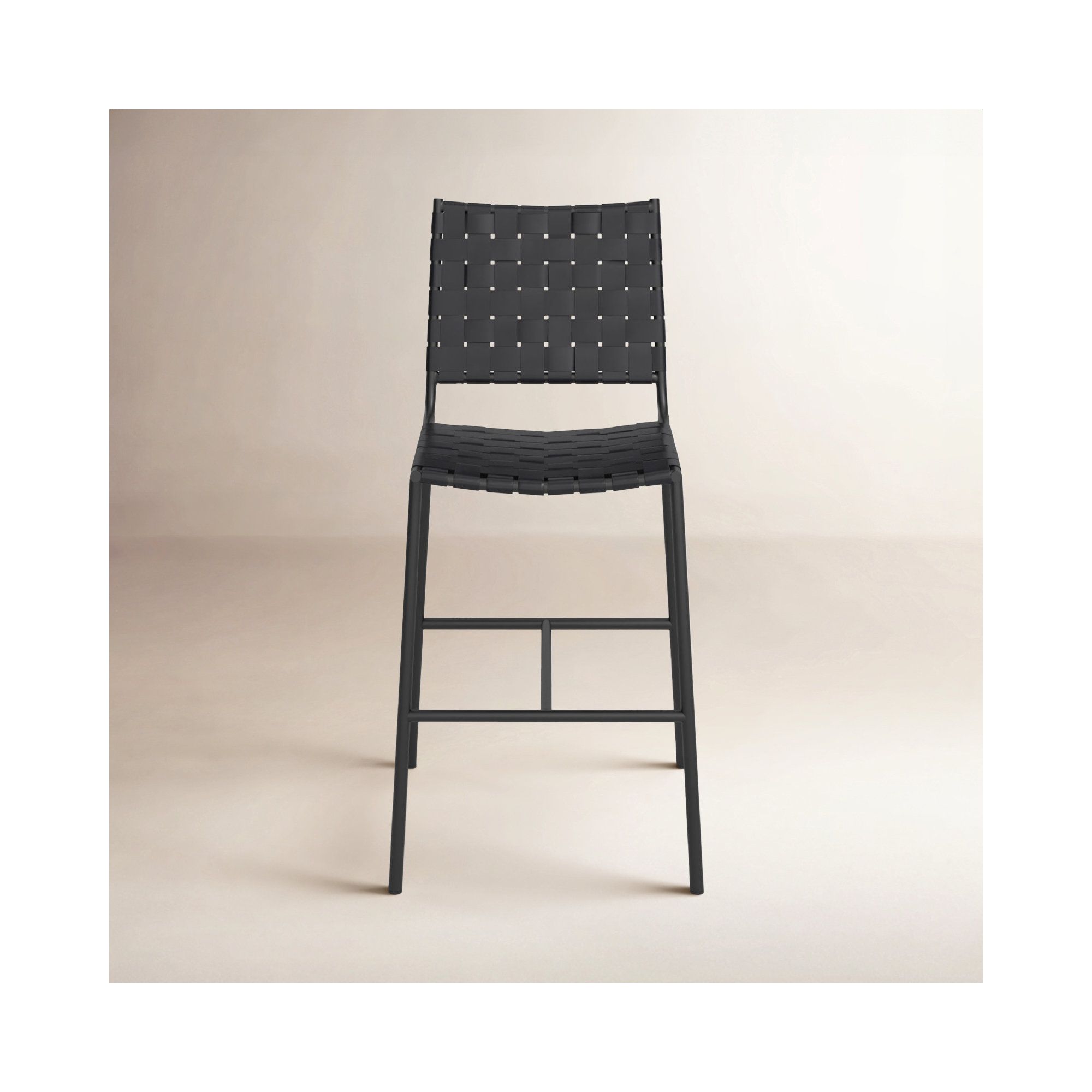 Cass 26" Counter Stool, Black, Black