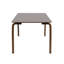Table de salle à manger rectangulaire en bois Mid-Century moderne en noyer