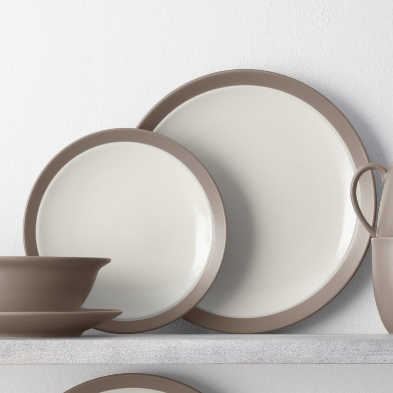 Noritake Colorwave 16-Piece Curve Dinnerware Set, Service for 4, Clay