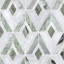 Carreau de mosaïque en marbre naturel poli 12,2 po x 10,5 po