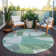 Machine Washable Indoor/Outdoor Cinead ACN1692 Green Rug
