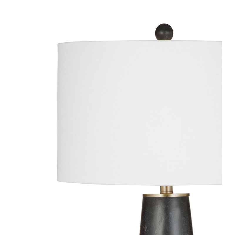 Lampe de table noire 30 po Martha