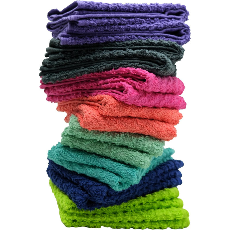 Essuie-mains Zigzag - paquet de 16 - 12 po x 12 po
