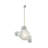 1-light Led Unique Bubble Design Pure White Frosted Globe Pendant