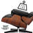 Genuine Leather Swivel Lounge Chair With Ottoman Accent Chair  For Modern Living -983676867