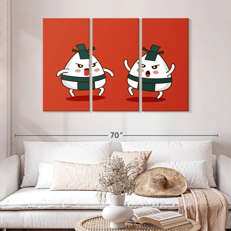 Ketti Sumo Onigiri, 32" H x 50" W