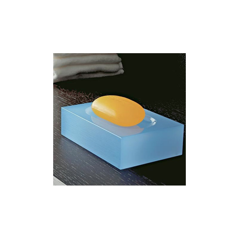 Porte-savon Eden Block, Bleu pâle