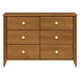 Sprout 6 Drawer 19.75" Double Dresser
